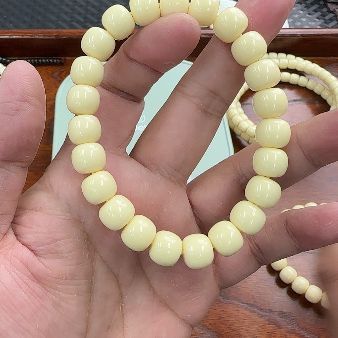 白玉菩提手串10老邢润润