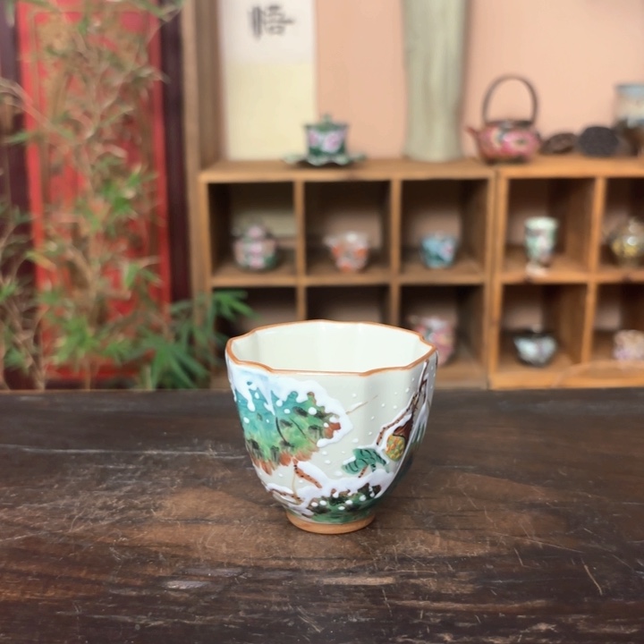 柴烧纯手工手绘陶瓷