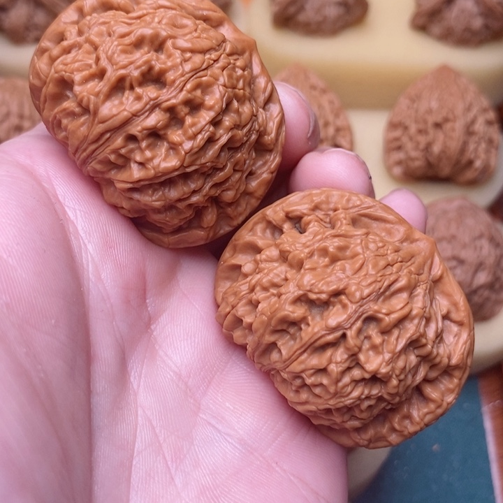 把件文玩核桃48粗筋爆肉水龙纹