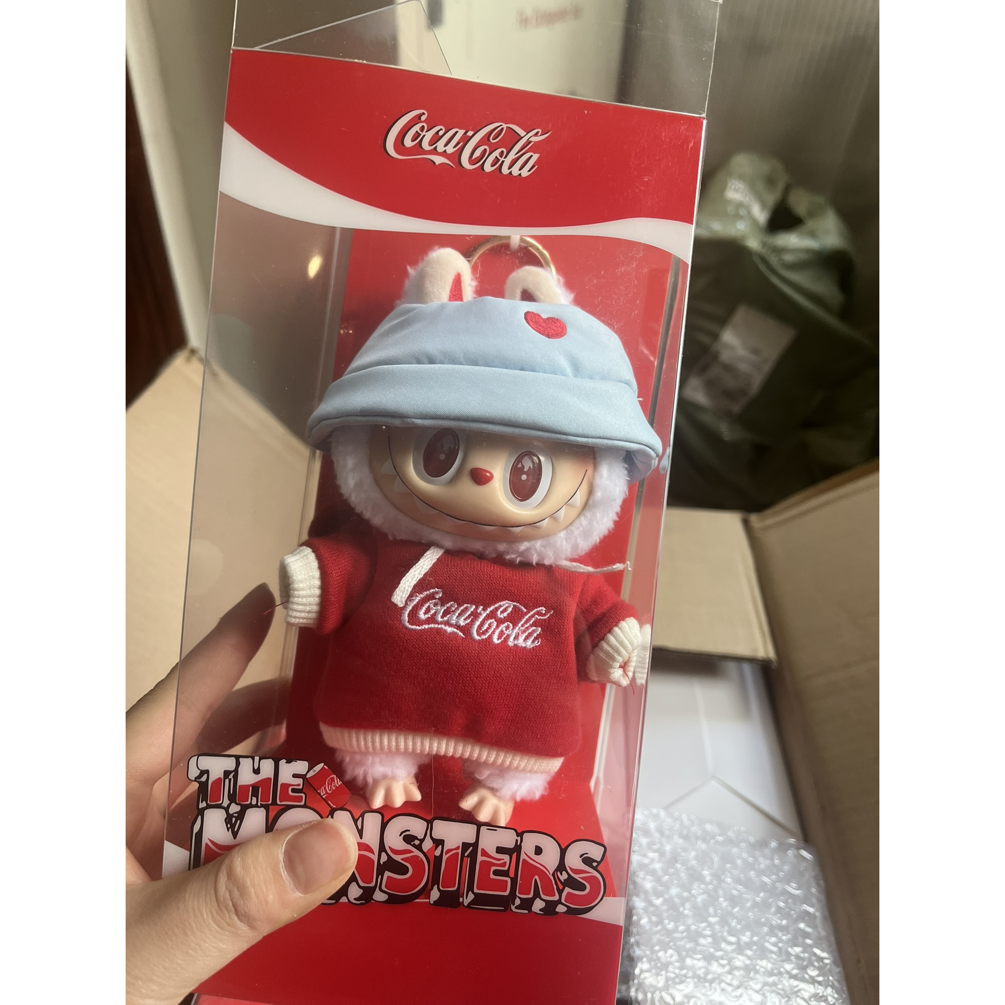 拉布布可乐labubu娃衣手办车载挂件毛绒玩具公仔女生挂饰礼物可爱