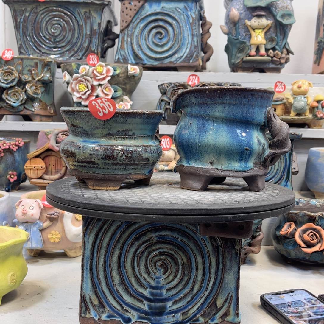 陶瓷微瑕356 号陶然花盆