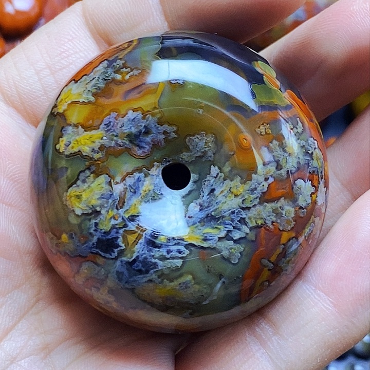 玛瑙/玉髓吊坠(不含链)未镶嵌橘****子