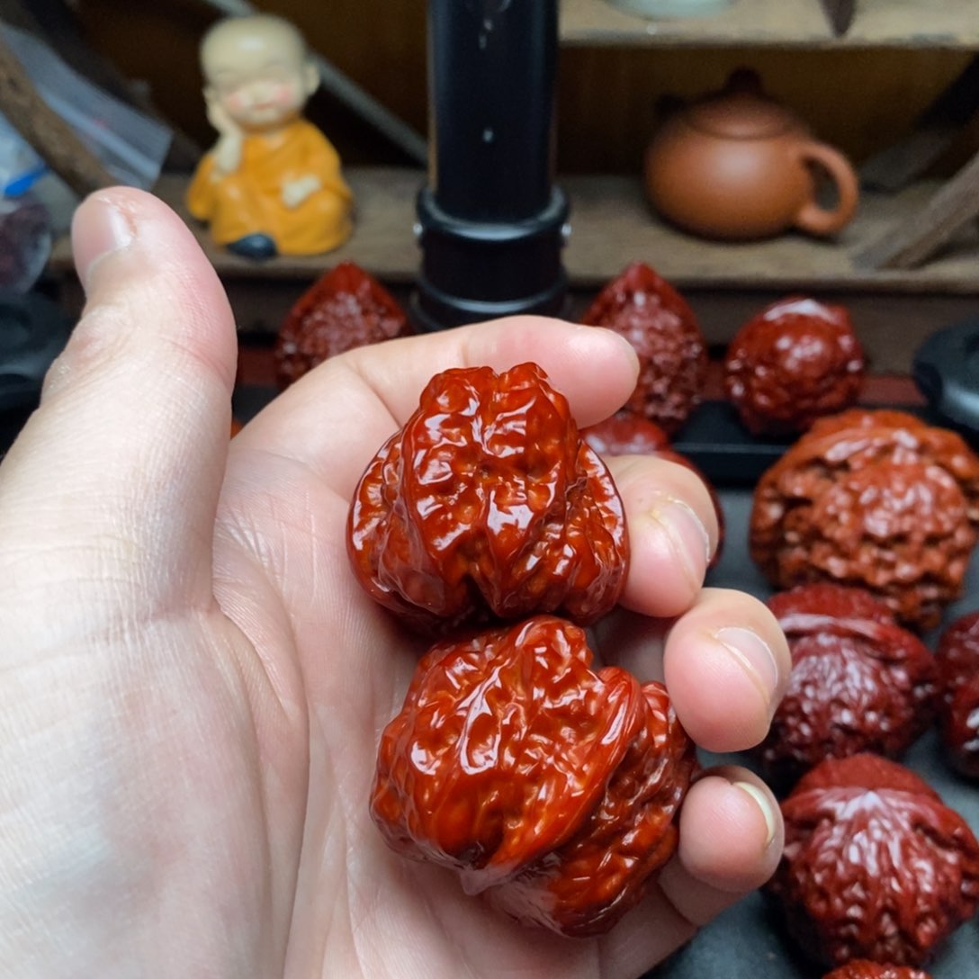 吊坠文玩核桃开**勒35，阿码头