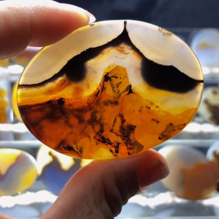 合金玛瑙/玉髓珠宝奇石14有瑕