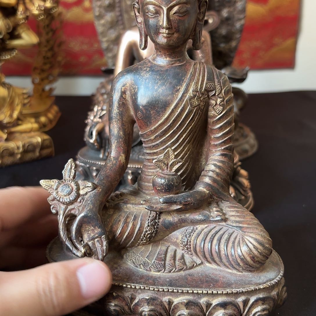 药师佛藏佛黄铜摆件