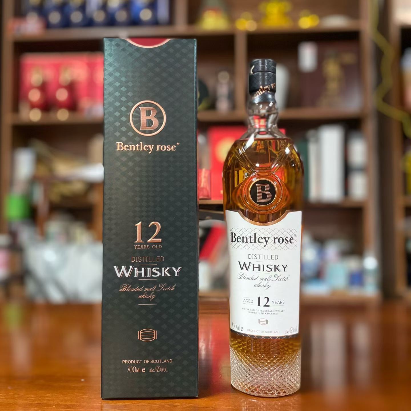 宾利玫瑰12年单桶威士忌