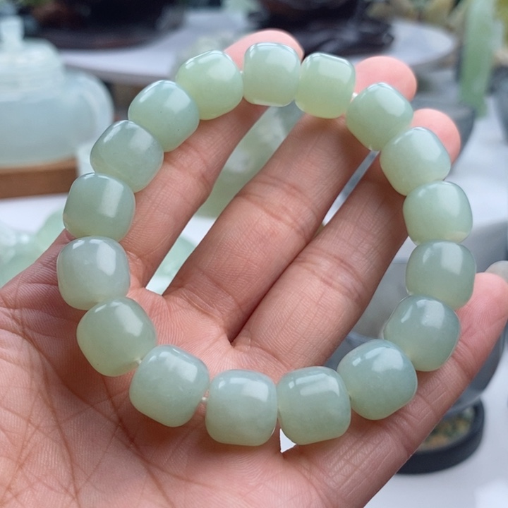 岫玉未镶嵌四大名玉手串