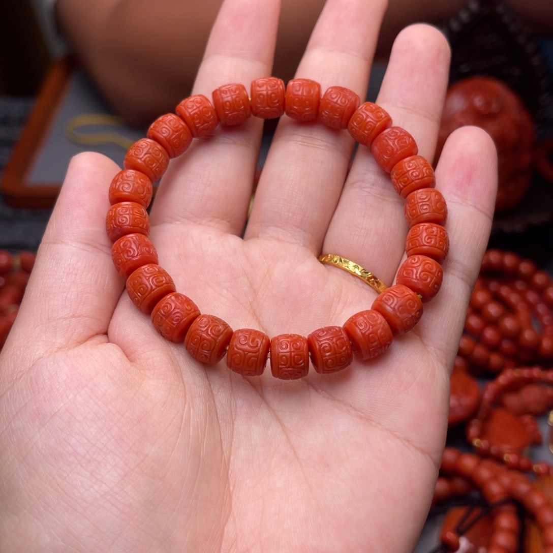 南红玛瑙配饰9毫米➕未镶嵌