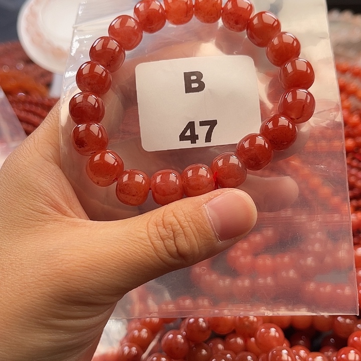 南红玛瑙未镶嵌多样性发货默认微瑕称重11mm