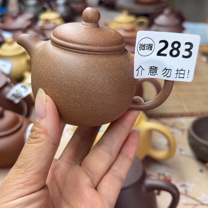 茶壶紫砂降坡泥半手130