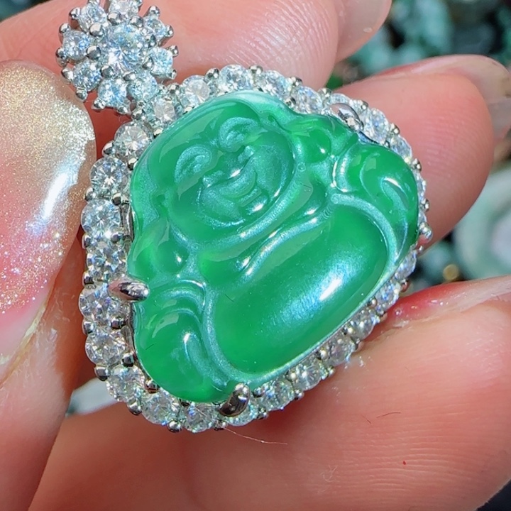 翡翠颈饰未镶嵌天然A货48