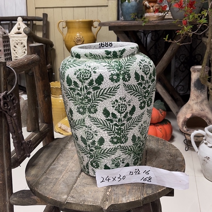 688出口尾单绿花高罐