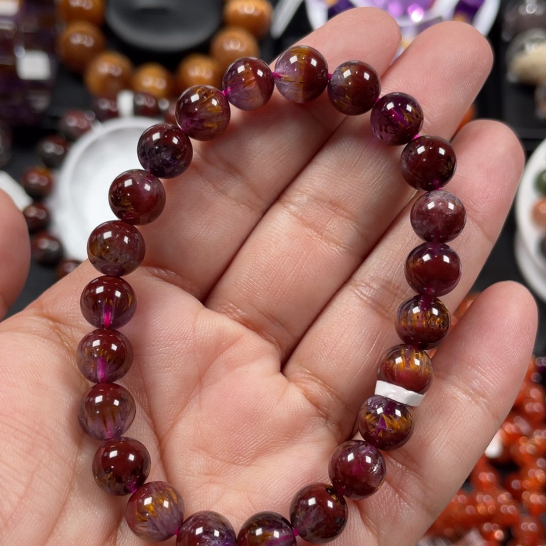 水晶手链未镶嵌极光8mm