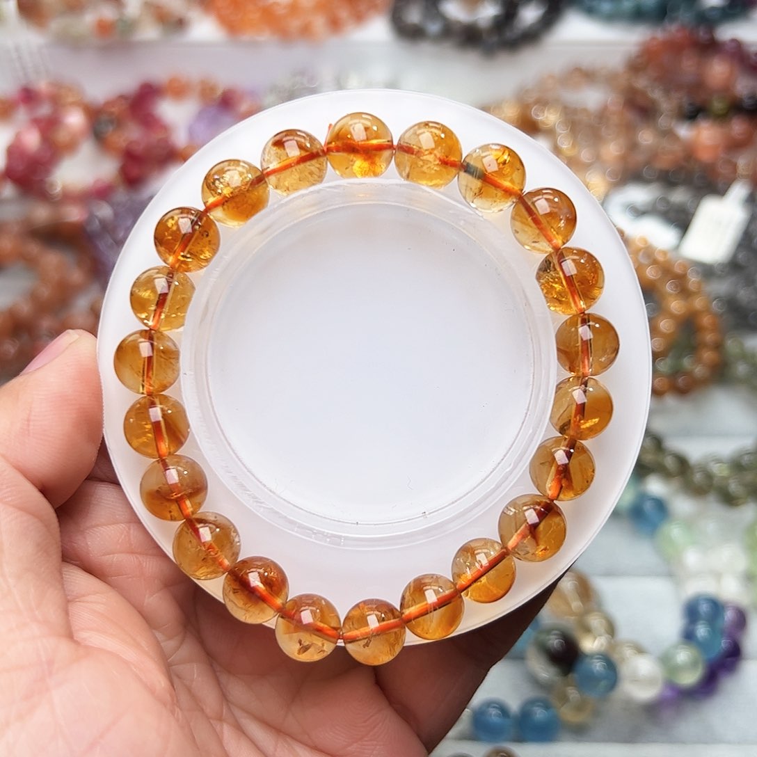 水晶手链未镶嵌黄塔晶手链