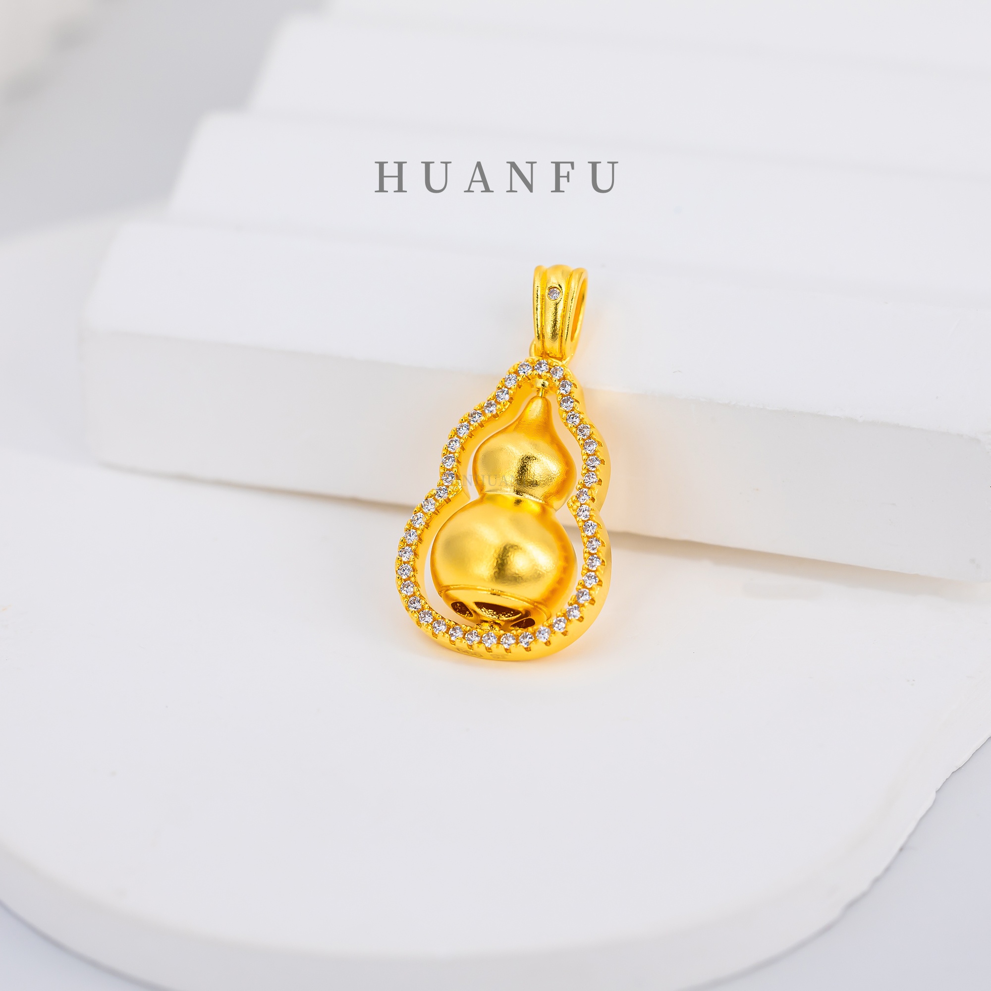 吊坠足银 足银吊坠 旋转小葫芦吊坠厚包工艺手工精致时尚挂坠古法