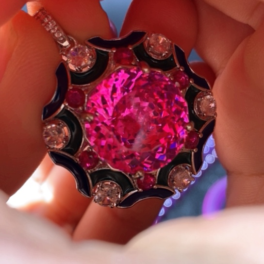 红宝石戒指银S925镶嵌