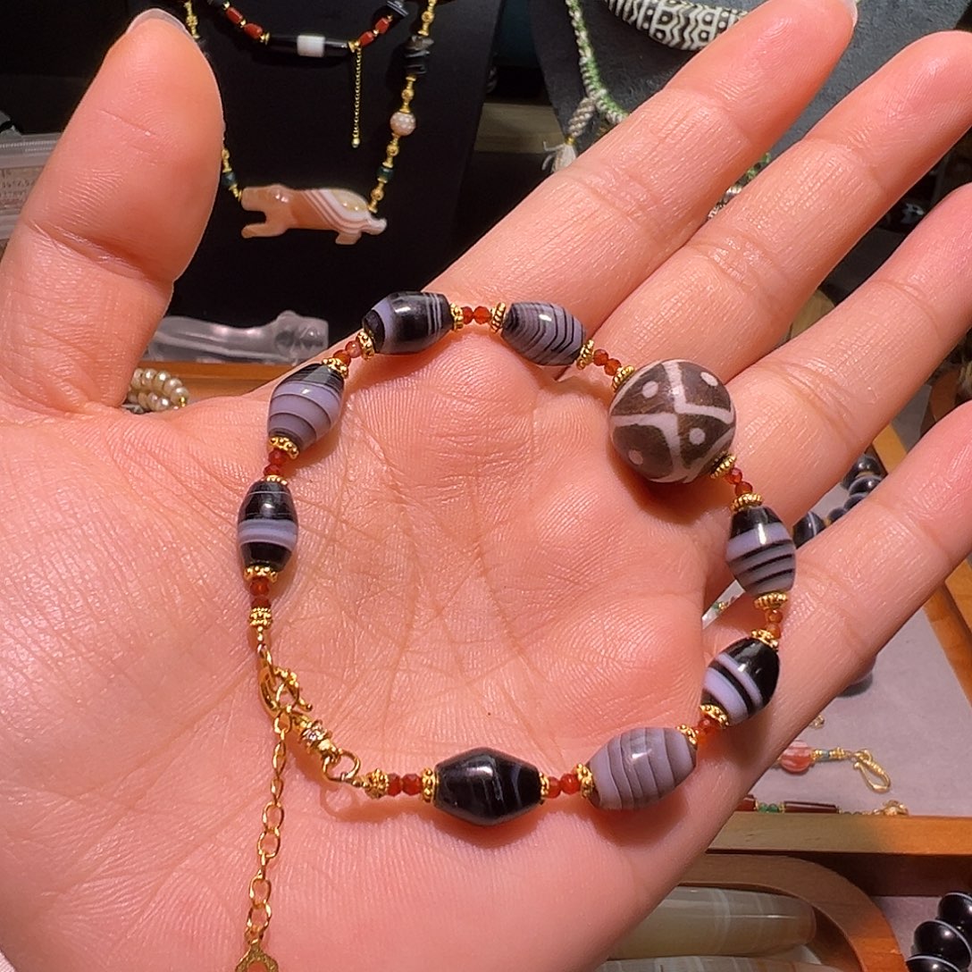 玛瑙/玉髓未镶嵌手链