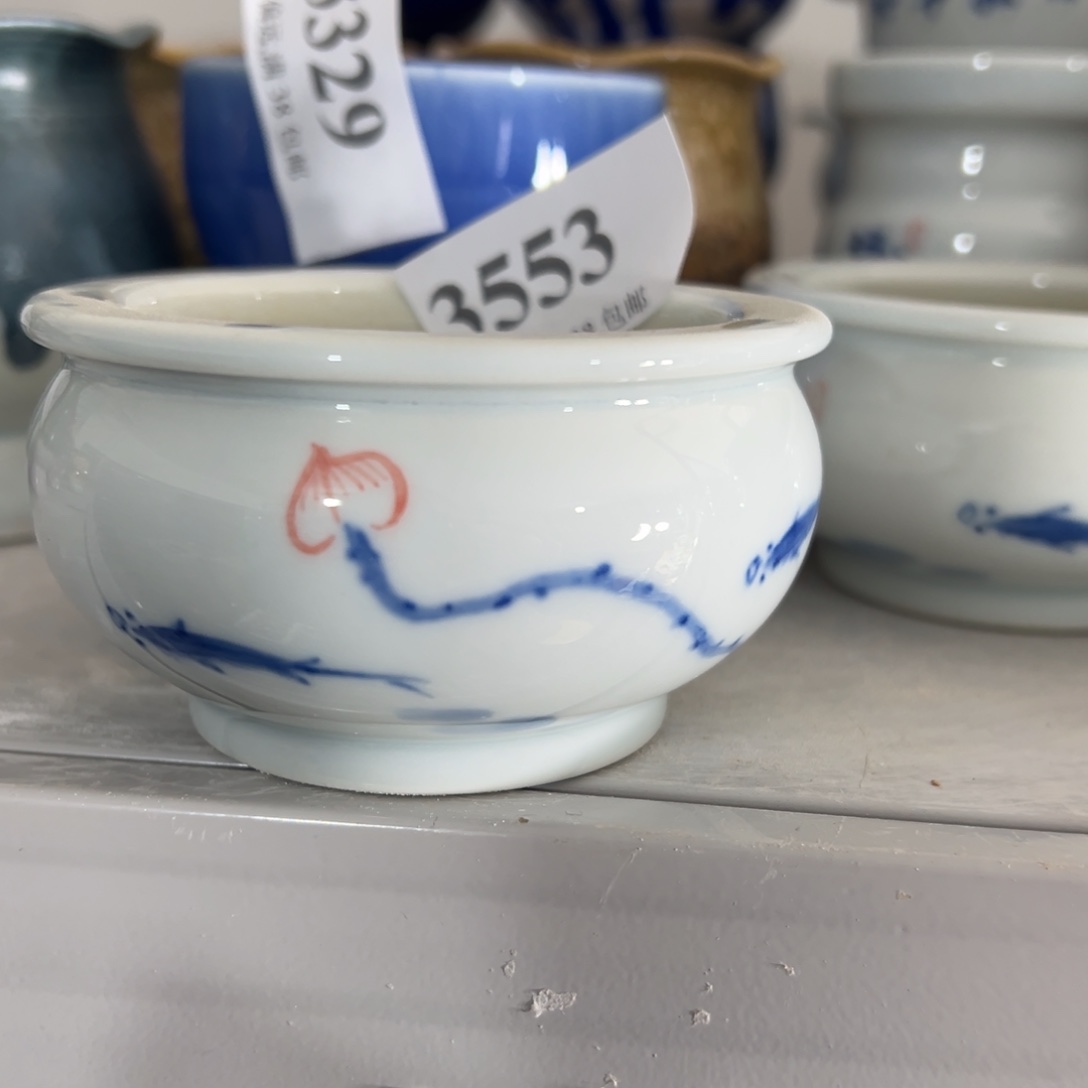 红陶景德镇手工花盆