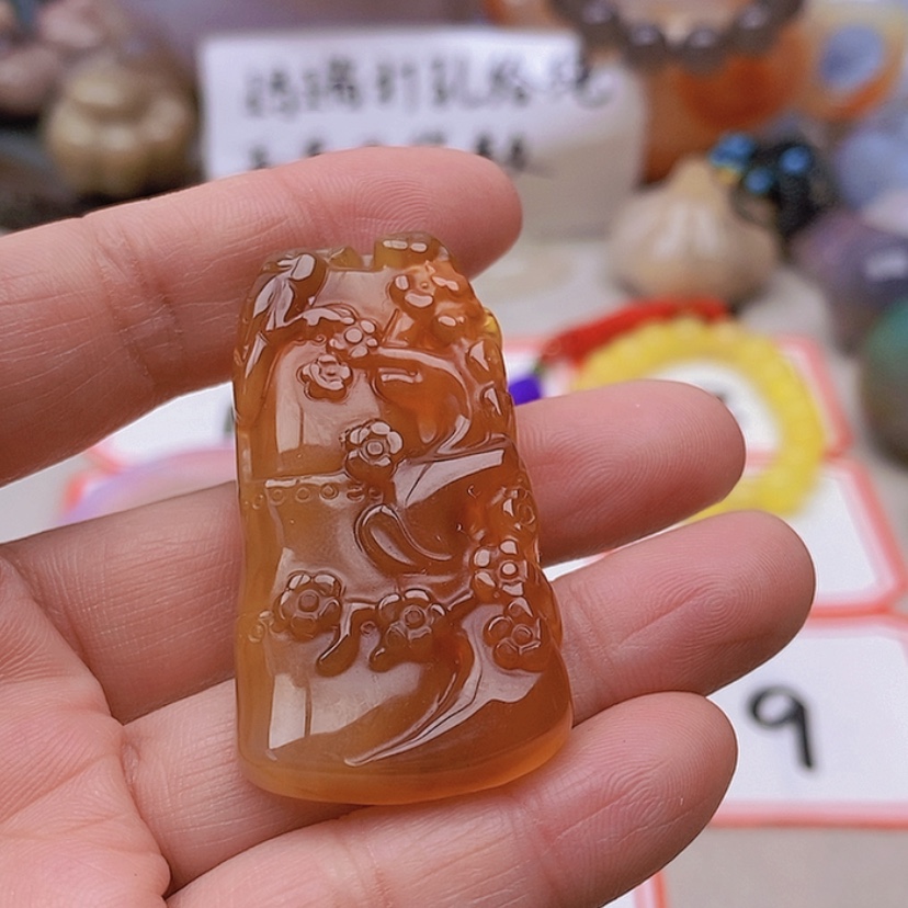【闪购商品】未镶嵌玛瑙/玉髓珠宝半成品仁*