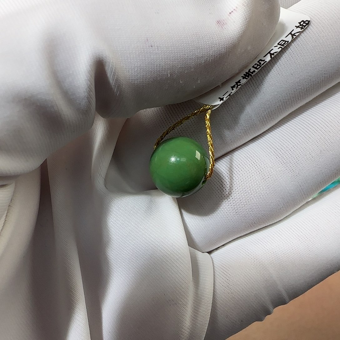 @****绿松石未镶嵌10mm➕单珠