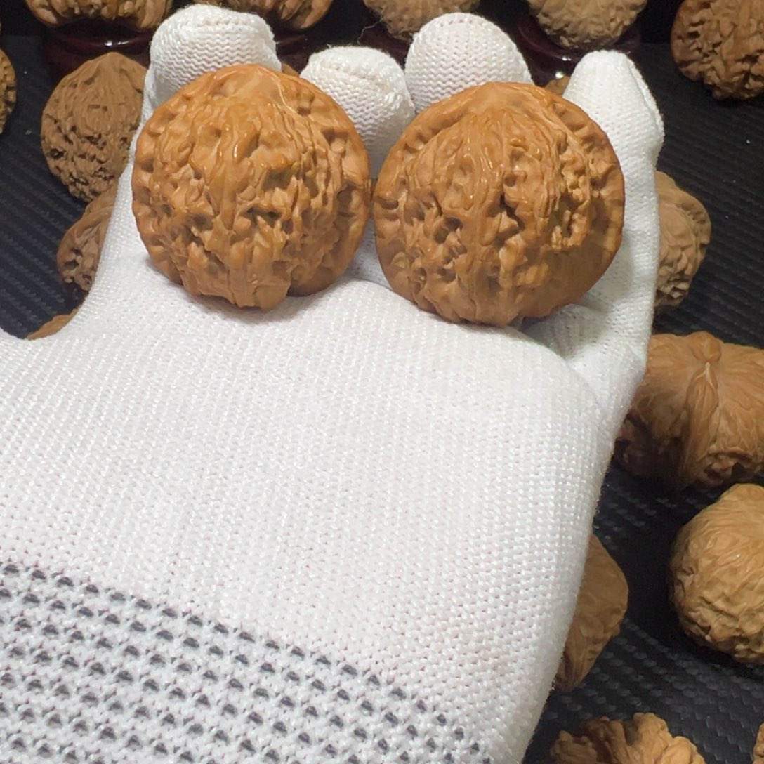 吊坠文玩核桃全品无修白狮子35