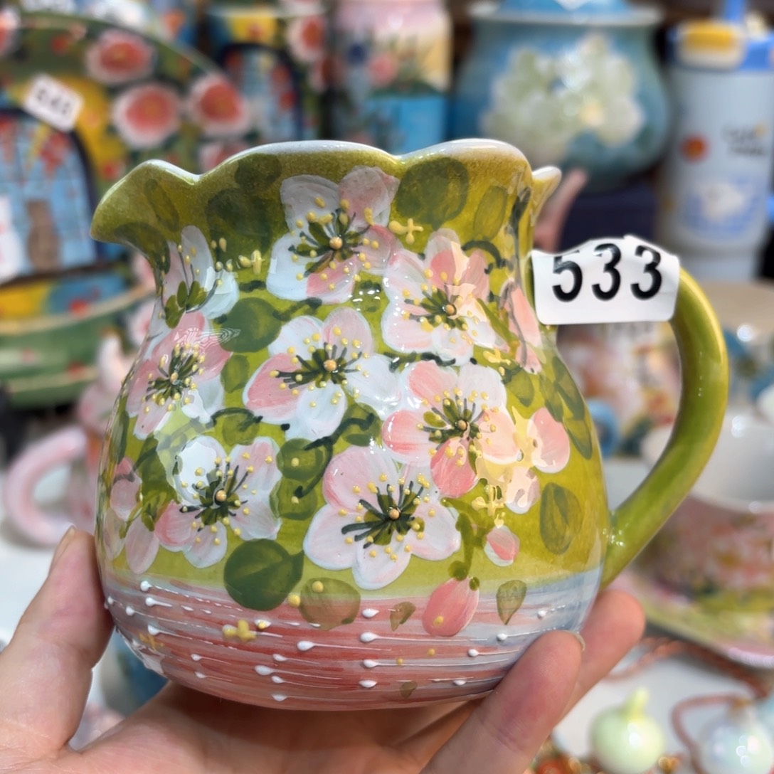 景德镇手绘高温釉下彩陶瓷茶具