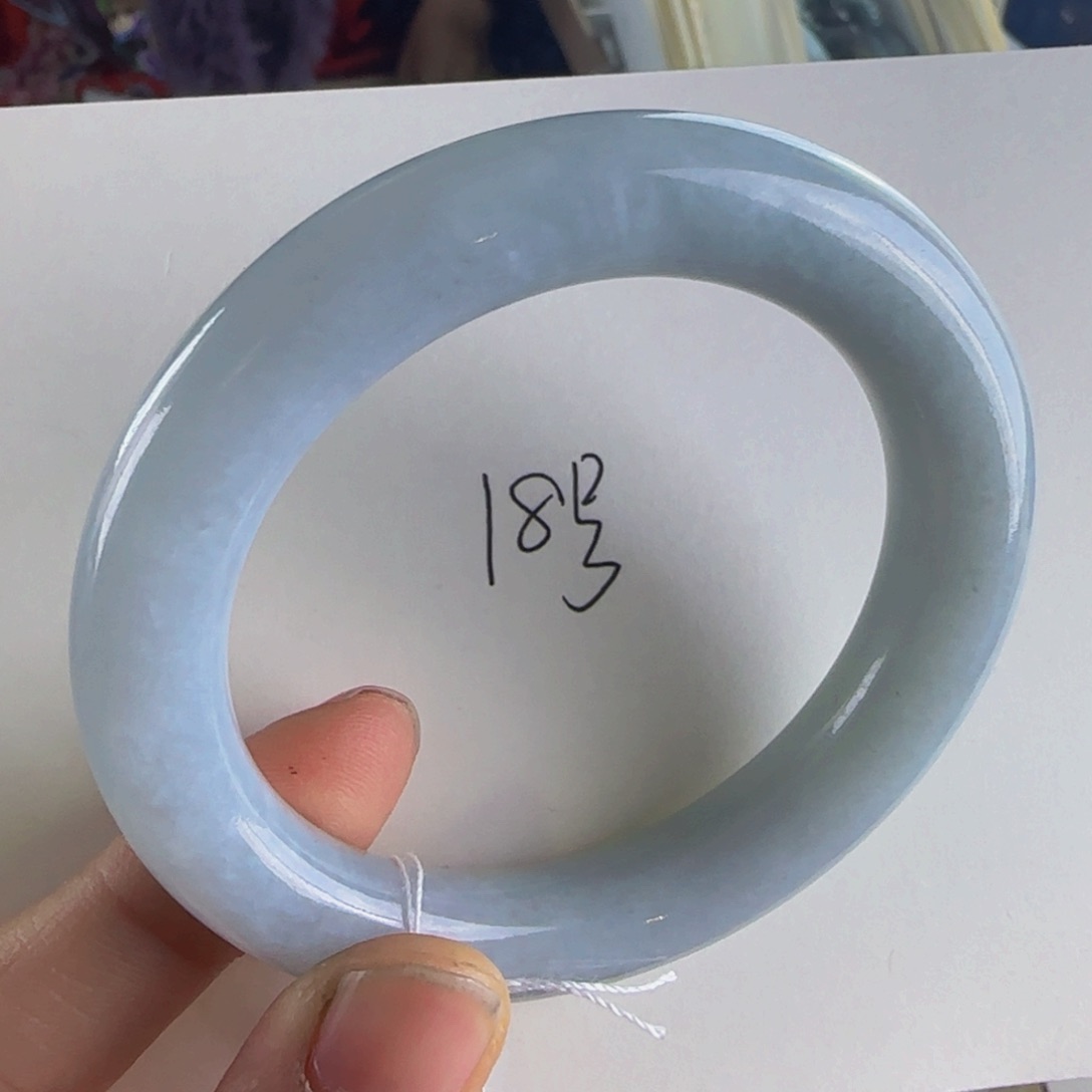 翡翠手镯未镶嵌老坑53.4圈不退