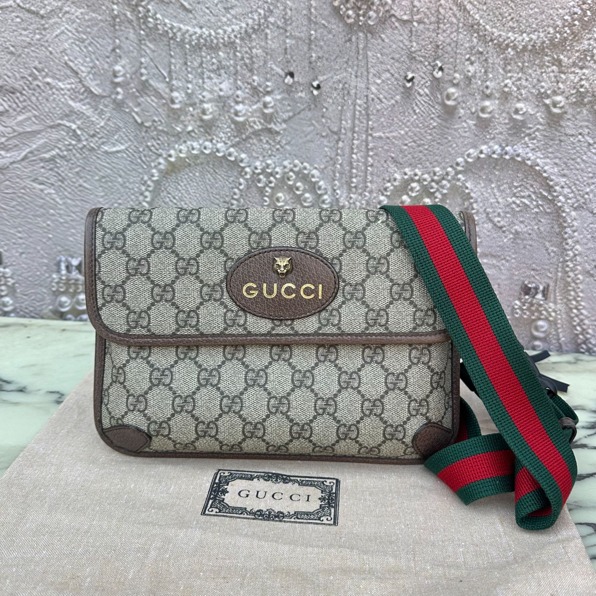 99新 GUCCI/古驰 gucci经典虎头相机包/98-99新热门款