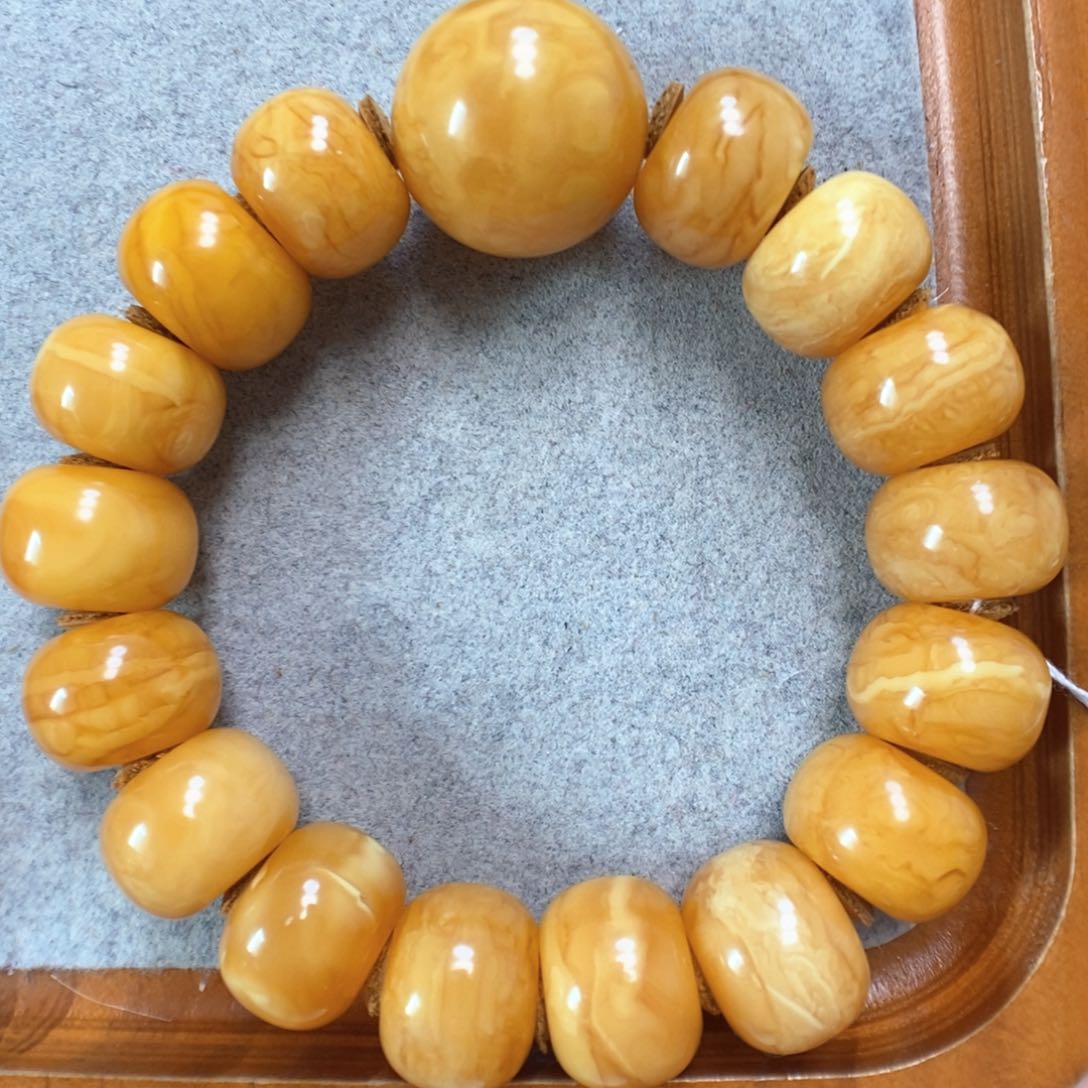 蜜蜡手串未镶嵌蜜蜡手串