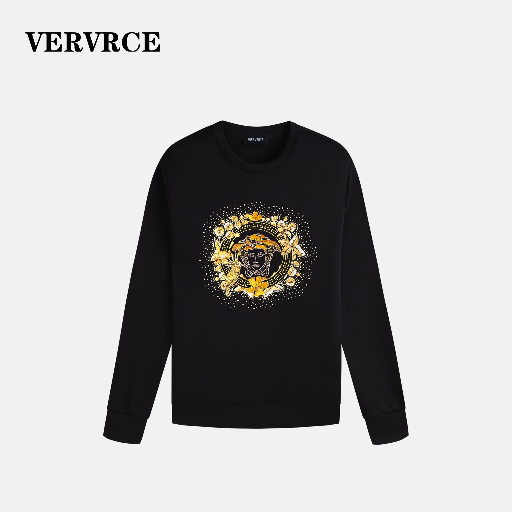 VERVRCE/Pines男士卫衣秋季高级感休闲刺绣长袖圆领百搭经典