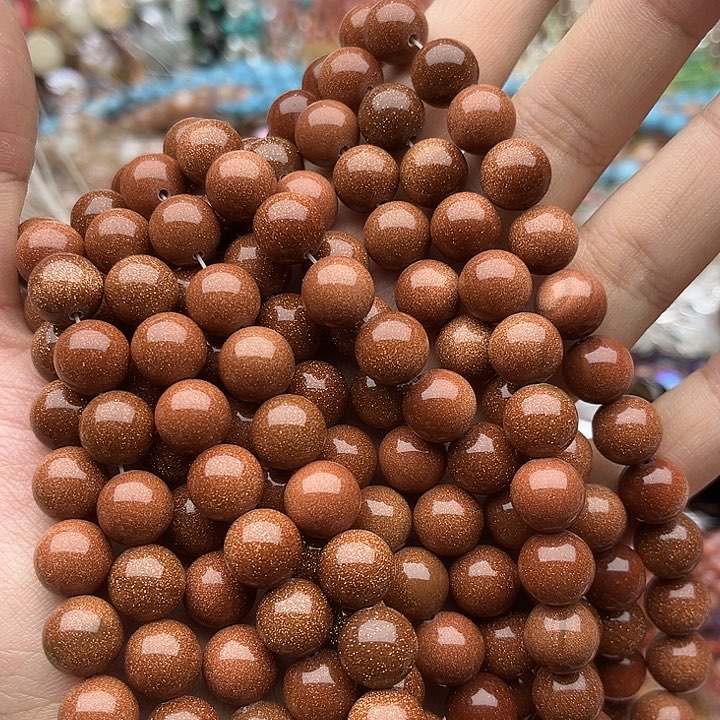 玛瑙/玉髓未镶嵌珠宝半成品一条10mm左右金沙石