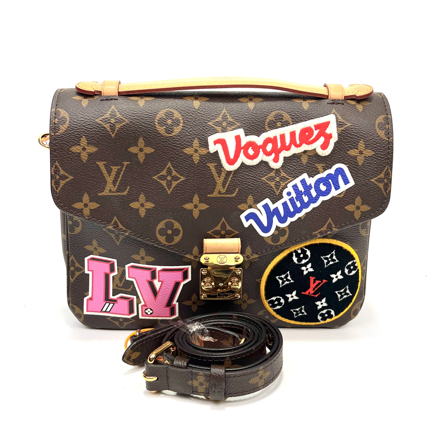 99新 LouisVuitton/路易威登 拾壹/LV刺绣邮差包/99新/44449001