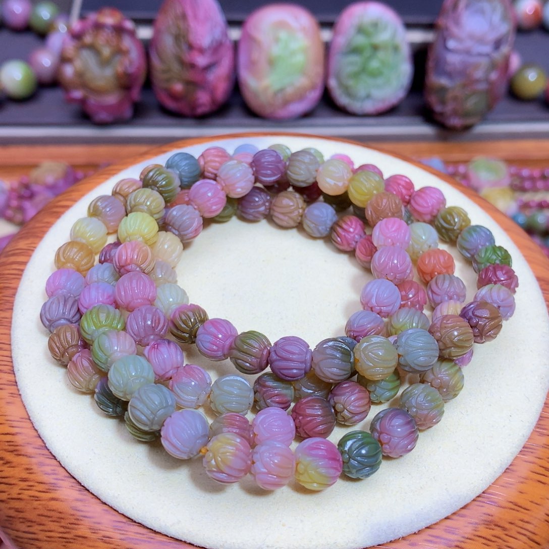 玛瑙手链未镶嵌盐源