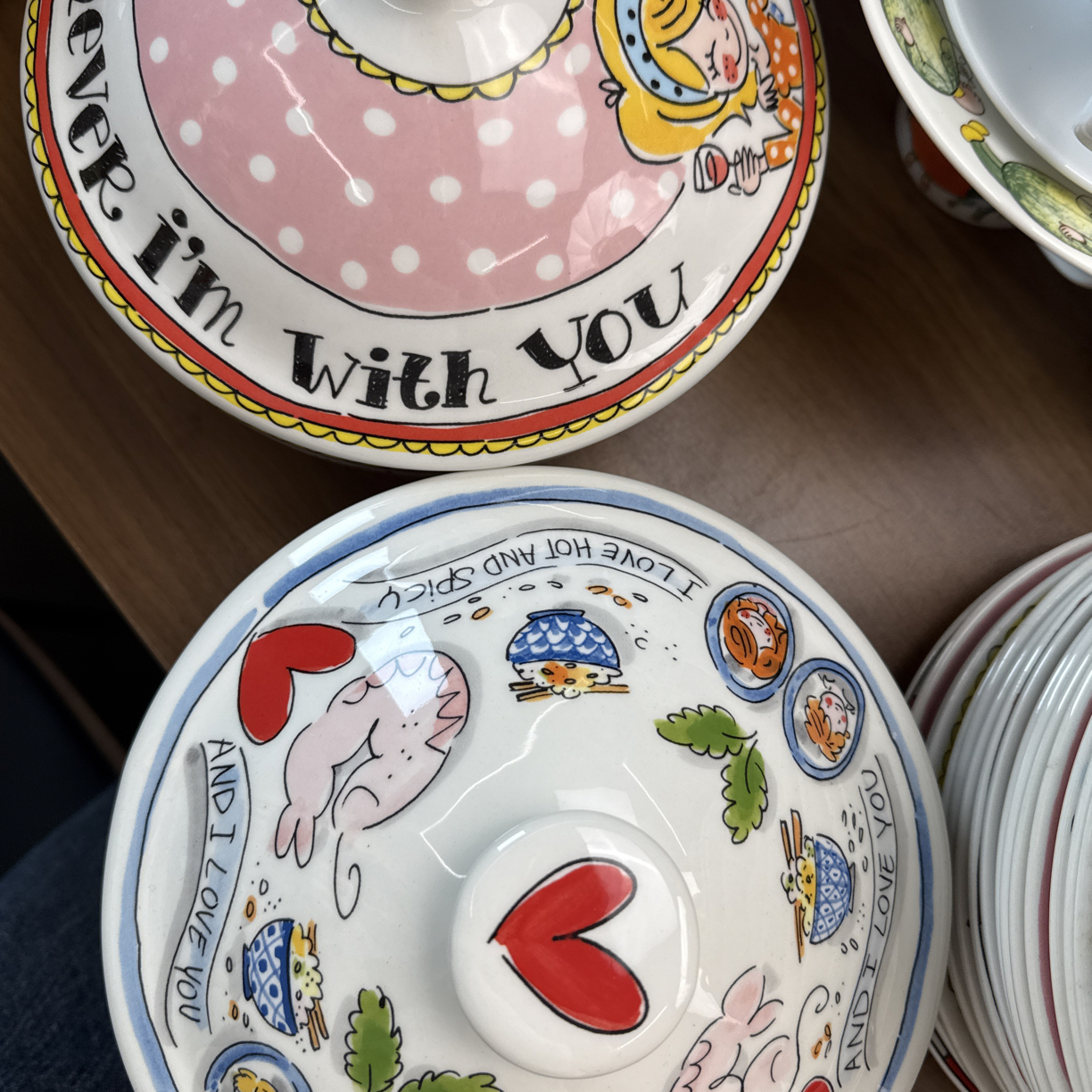 泡面碗陶瓷带盖可爱