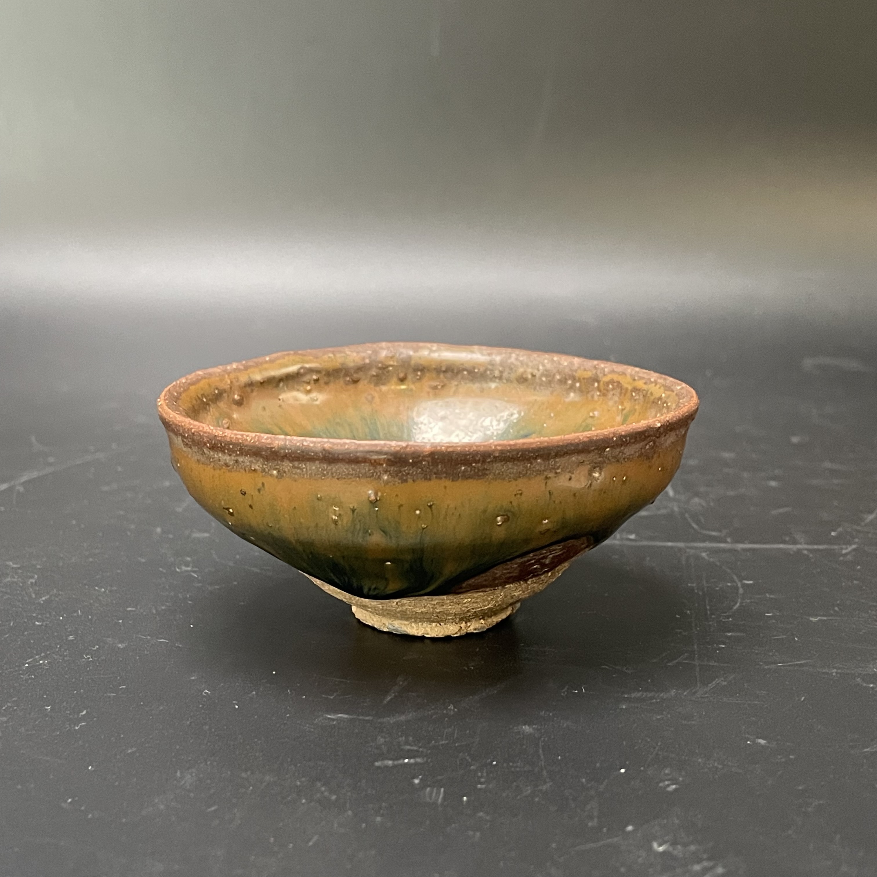 25121220 明早期窑变釉盏 口径11cm