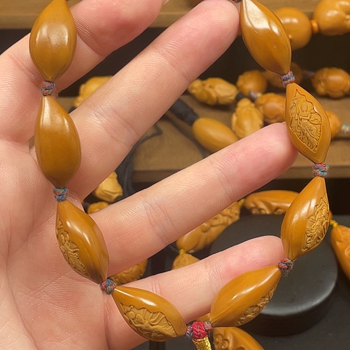 起***来橄榄核手串/手链飞天美女