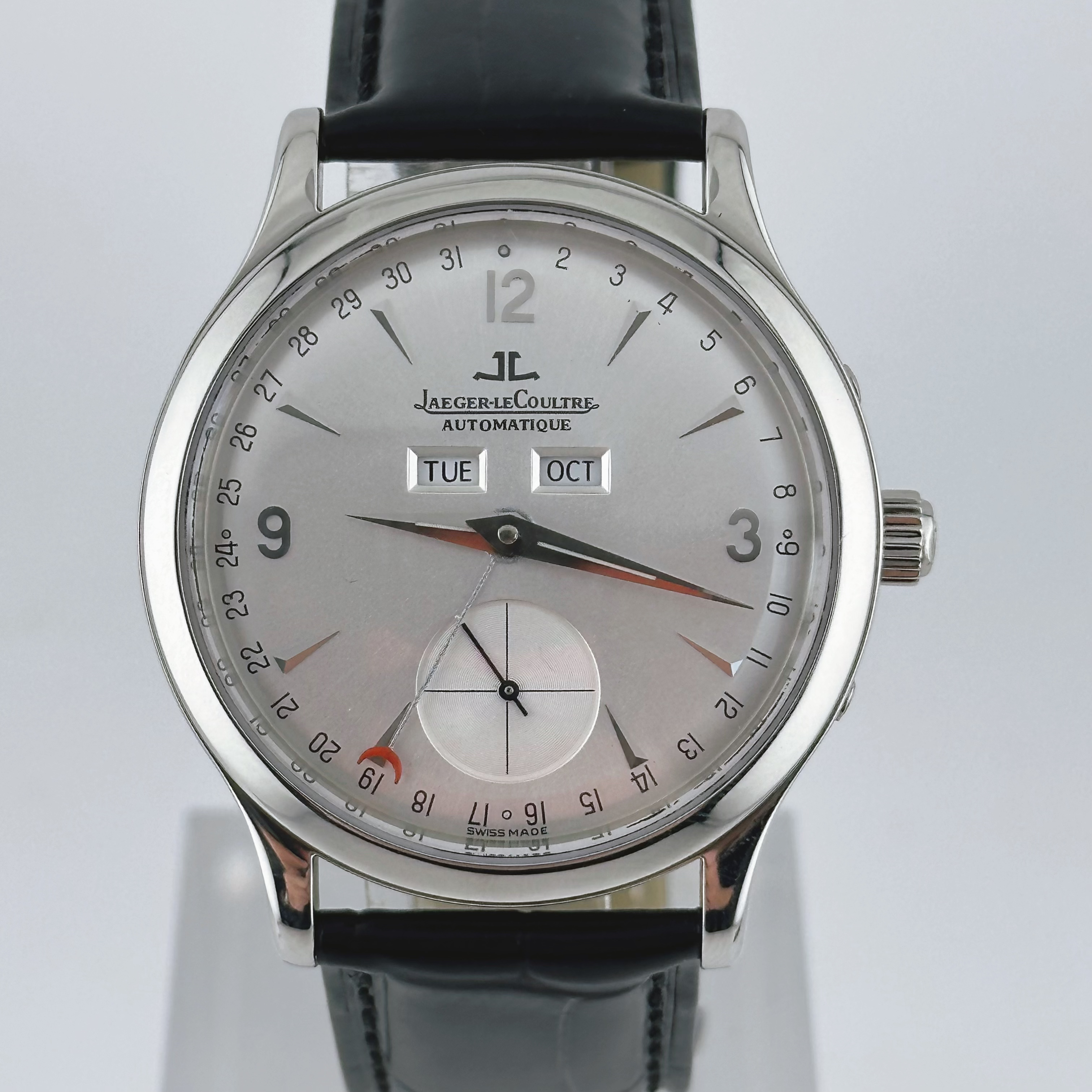95新 Jaeger-LeCoultre/积家 37mm/积家大师系列/双历/月牙针