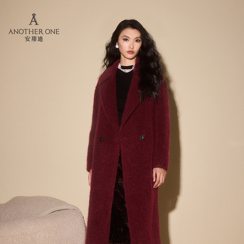 ANOTHER ONE安那迪毛呢大衣女款秋冬保暖高级感外套时尚百搭上衣