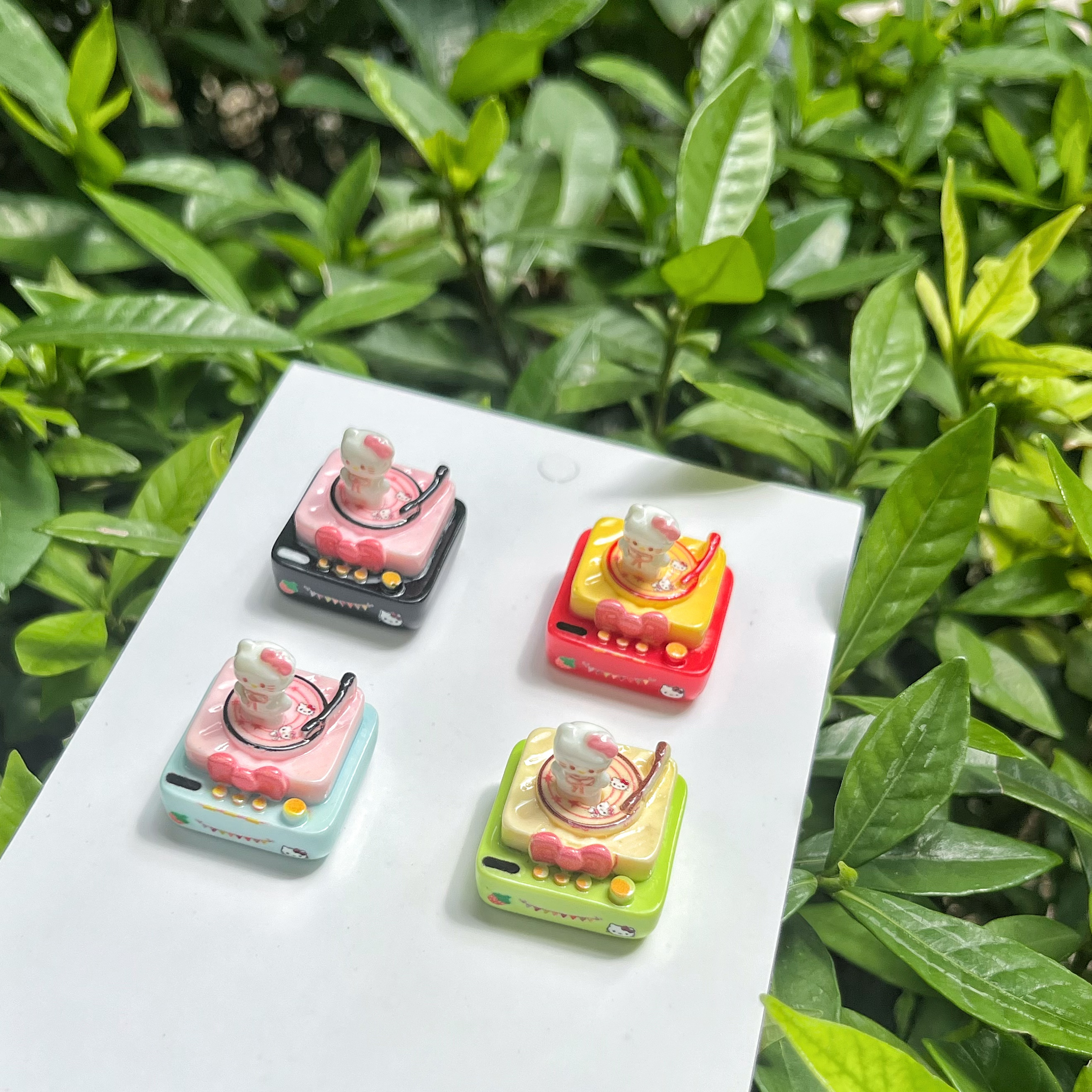 【元气定制】Kt唱片机 手工DIY摆台 手机链