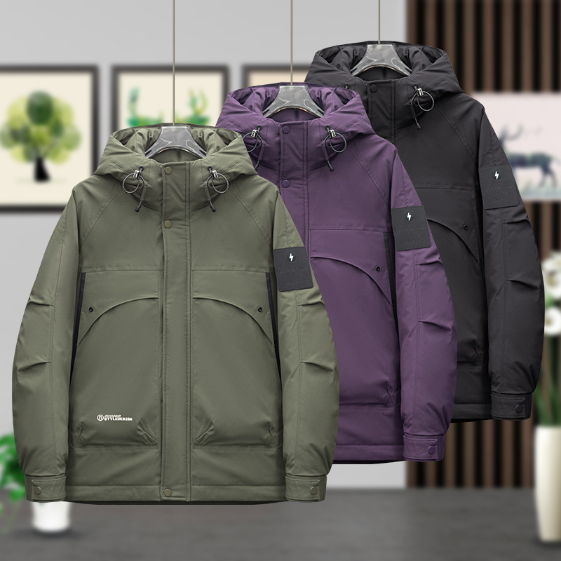 961-2410-19 冬季滑雪锁温男士百搭时尚休闲潮流帅气断码棉外套