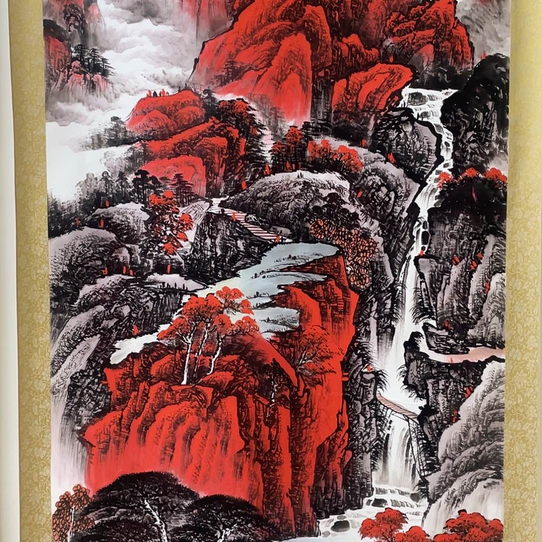 国画老师手柄手绘作品y