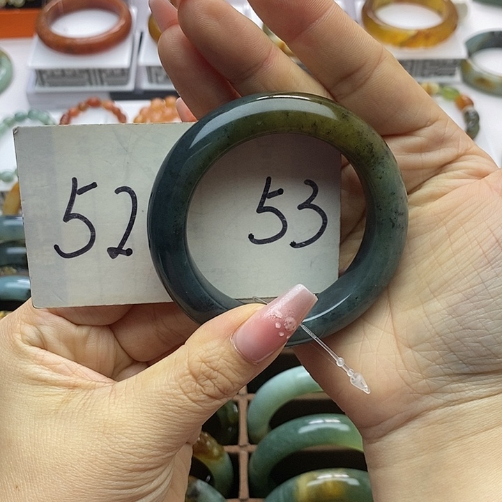 蛇纹石玉手镯未镶嵌*️