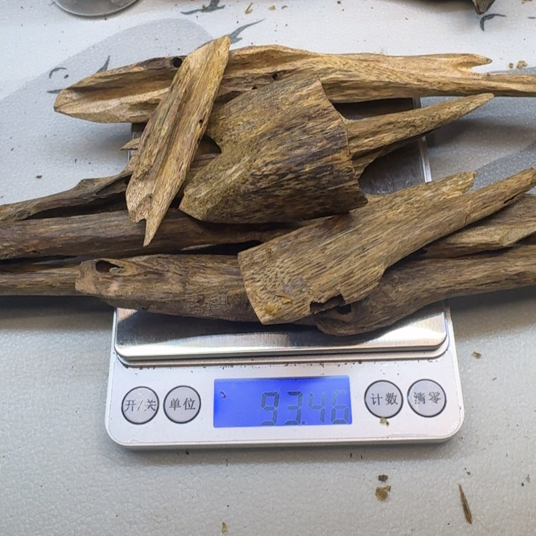 纯***浦沉香沉香碎屑陆河虫漏93克