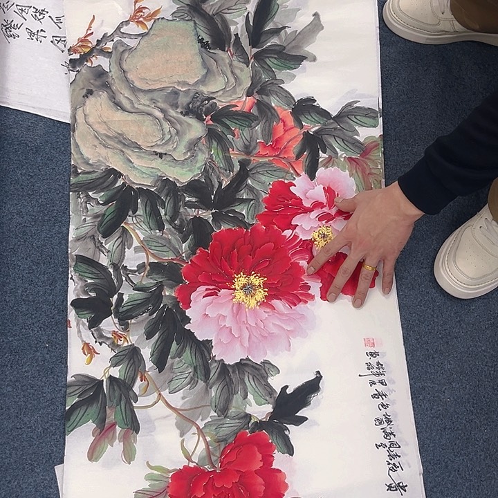 国画纯手绘字画宣纸