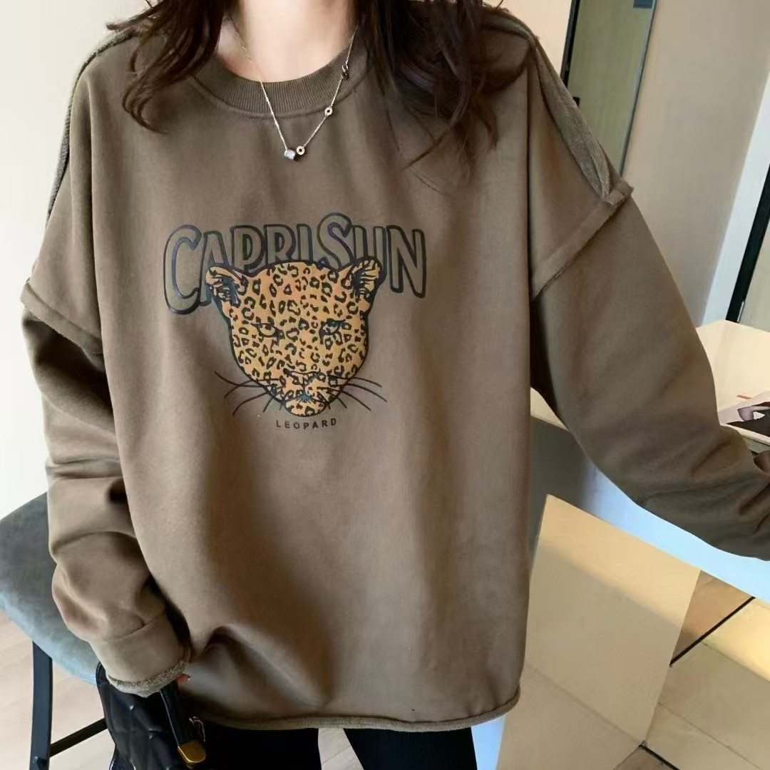 2025新款圆领加绒卫衣