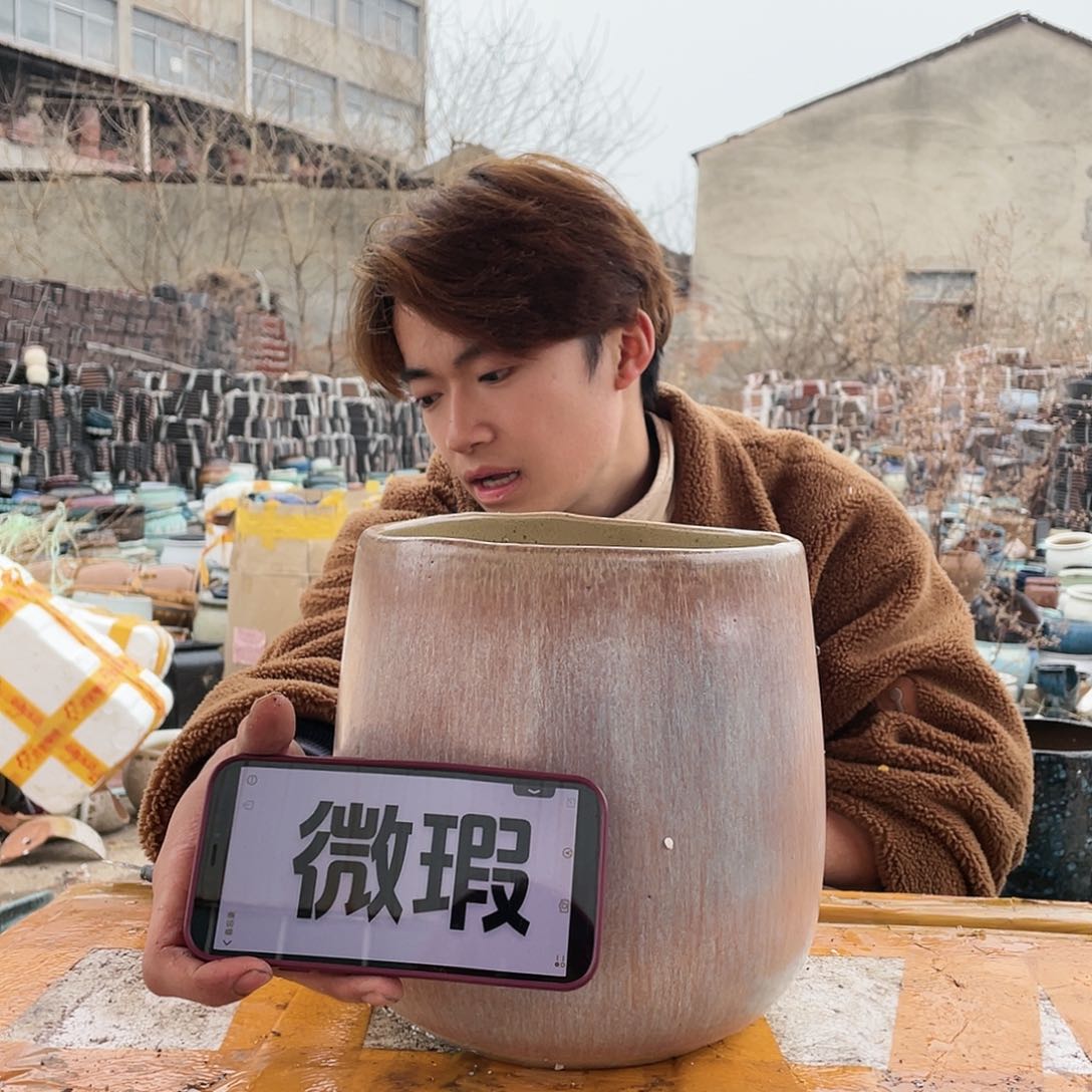 无铅玻璃宜兴紫砂花盆