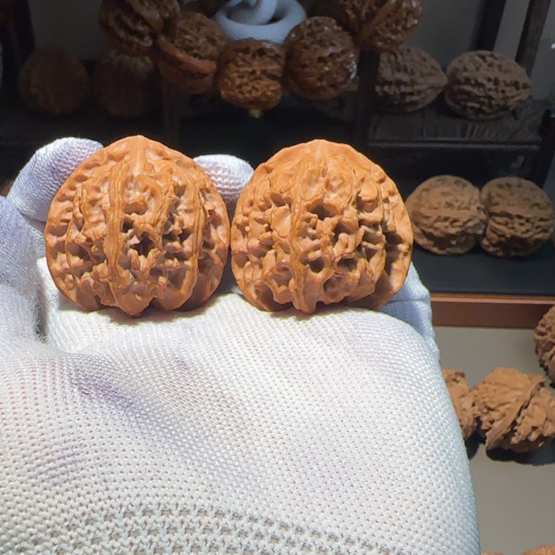 文玩核桃把件呱*～42尺全品苹果园