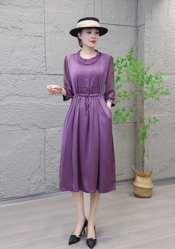 4804 高品质新款洋气时尚垂感好收腰显瘦连衣裙