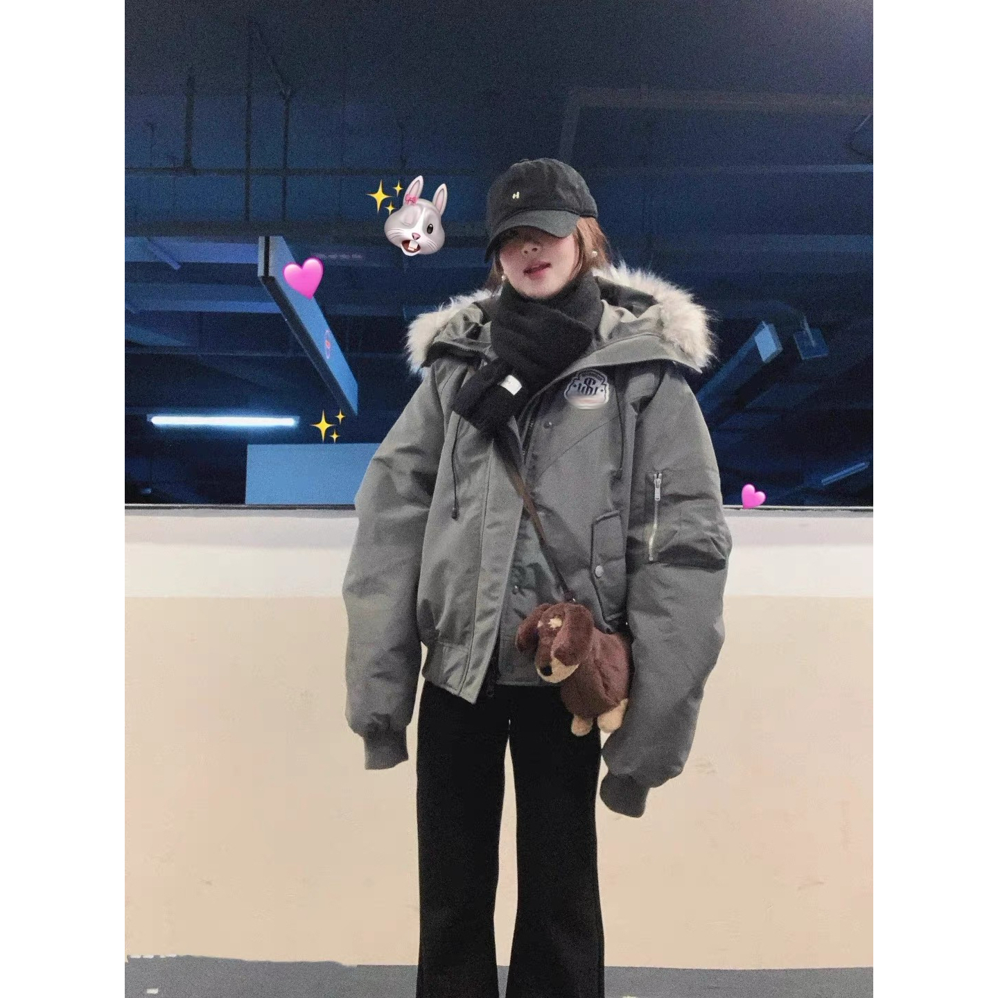 棉服女冬季2025年新款ins大毛领韩版宽松棉衣加厚保暖棉袄外套潮