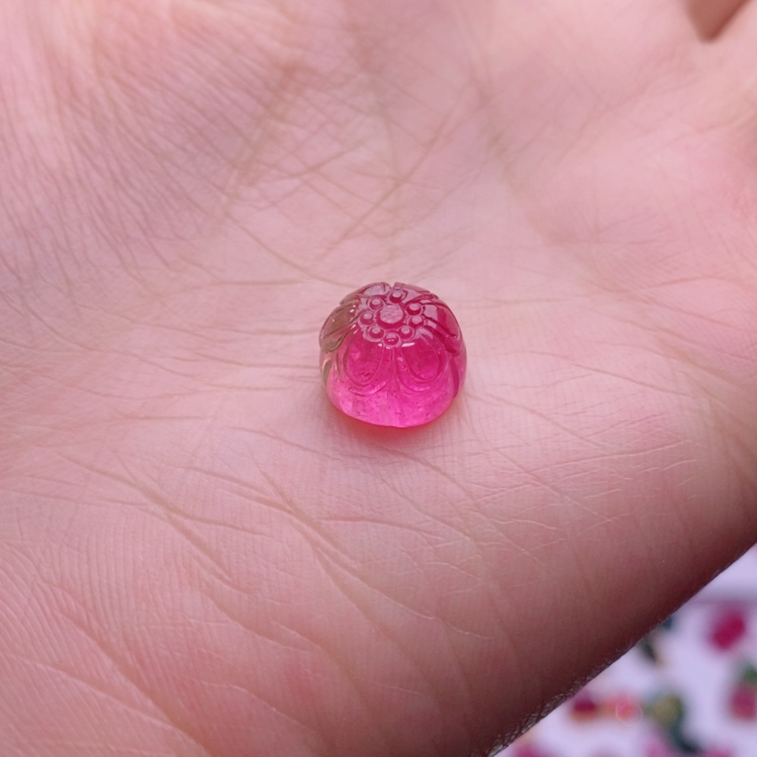 颈饰未镶嵌碧玺花花单颗yy